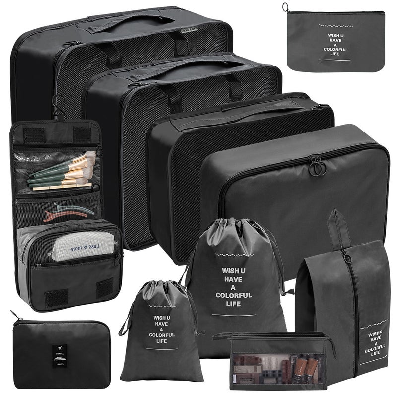 Travel Storage Bag Set Digital Toiletry Cosmetics Packaging Storage Bag Clothes Shoes Luggage Travel Bag - Image 2